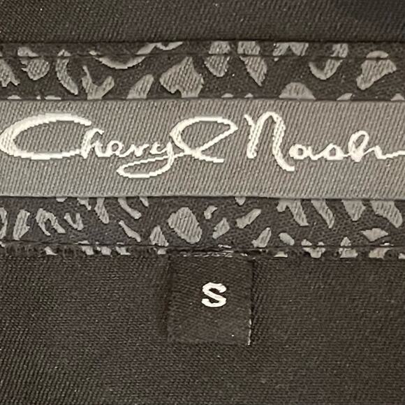 Cheryl Nash Black W Raised Metallic Red Party Event Jacket Blazer NWOT Size S - Picture 9 of 13